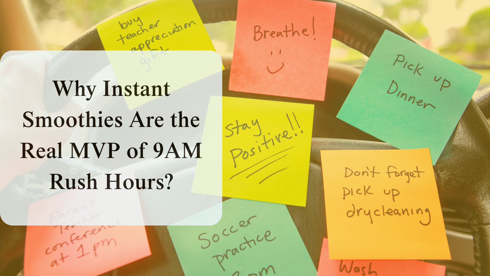 Why Instant Smoothies Are the Real MVP of 9AM Rush Hours