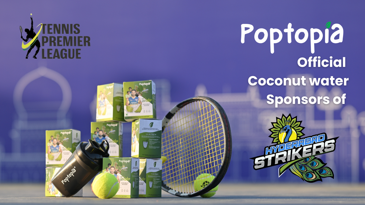 How Champions Rehydrate After the Match | Poptopia x Hyderabad Strikers at Tennis Premier League 2025
