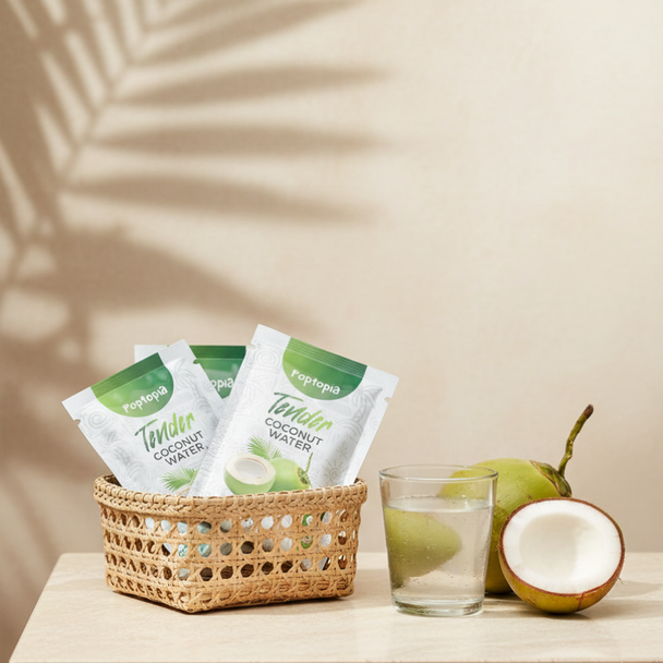 Poptopia Tender coconut water - Single Sachet